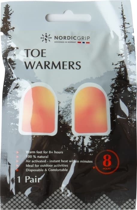 NORDIC GRIP TOEWARMER (20 x 2-PACK), kemiska tåvärmare engångs