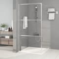 Miniatyrbild 3 av 8: vidaXL Duschvägg silver 100x195 cm halvfrostat ESG-glas