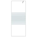 Miniatyrbild 4 av 8: vidaXL Duschvägg vit 80x195 cm klart ESG-glas