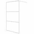 Miniatyrbild 2 av 7: vidaXL Duschvägg vit 115x195 cm klart ESG-glas