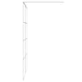 Miniatyrbild 5 av 8: vidaXL Duschvägg vit 140x195 cm klart ESG-glas