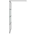 Miniatyrbillede 5 af 8: vidaXL brusevæg 140x195 cm halvmatteret sikkerhedsglas sort