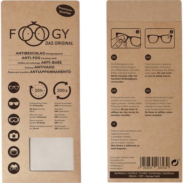 Foogy 283036 FOOGY mikrofiber anti-glasögonduk 1 st