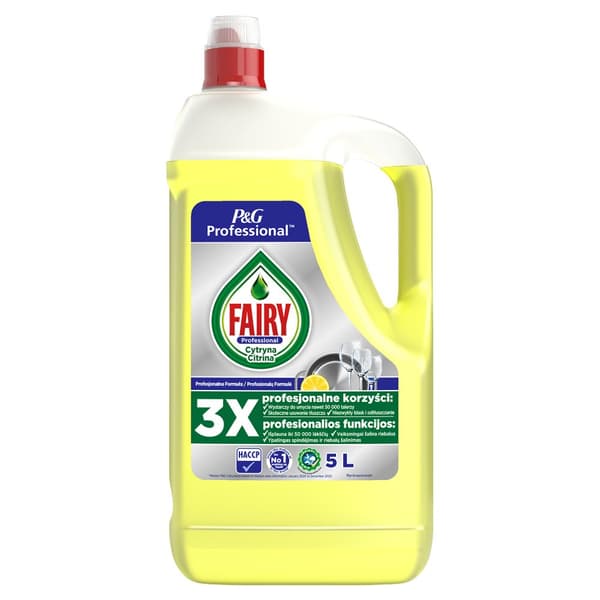 Fairy opvaskemiddel 5L citron
