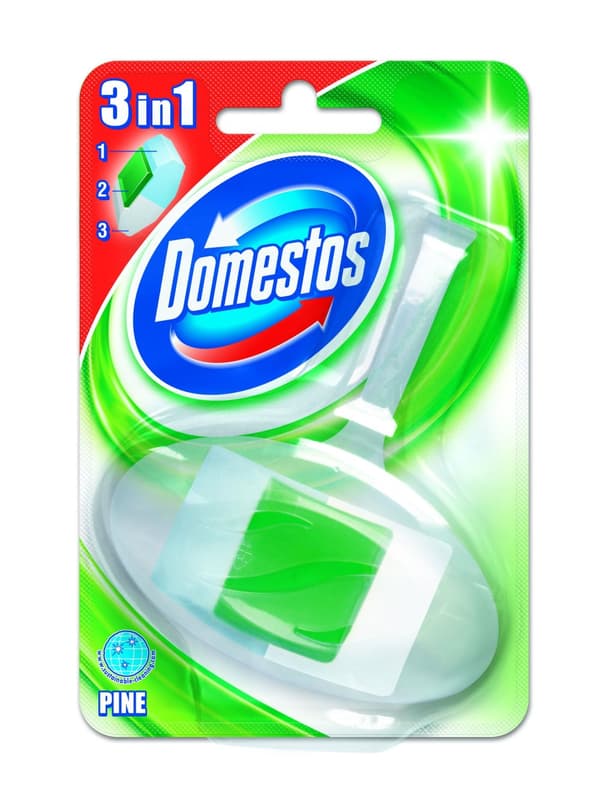 Domestos toalettblock med korg