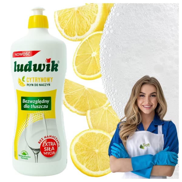 LUDWIK astianpesuaine 1L sitruuna / 900g