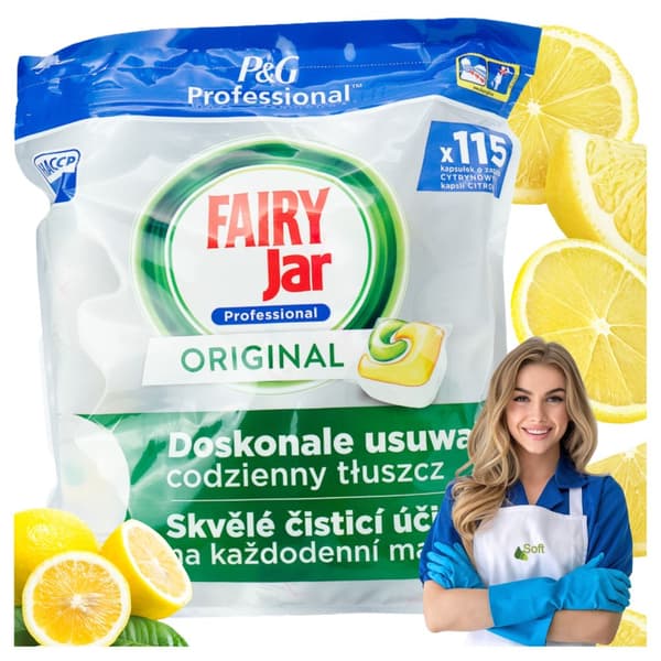Fairy Jar -astianpesukonetabletit, 115 kpl, sitruuna