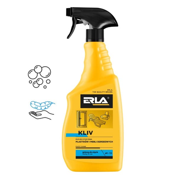 Plastrengöringsmedel 750ml ERLA KLIV
