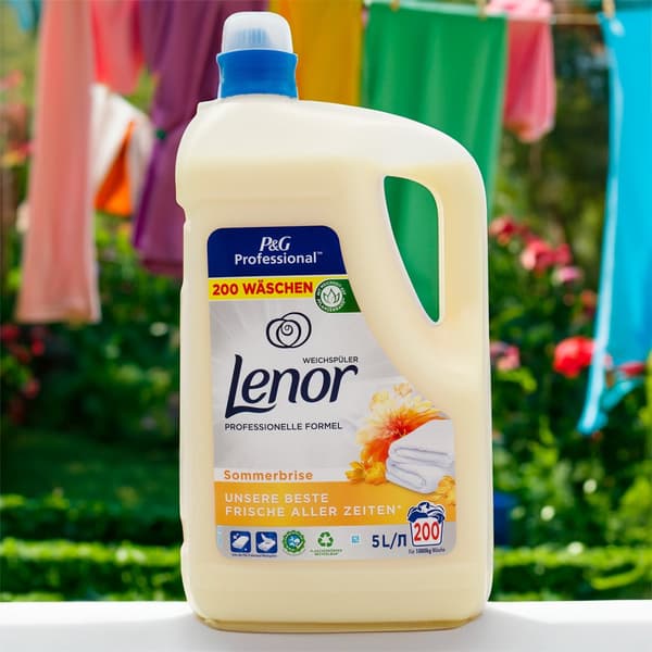 Lenor skyllemiddel 5l gul sommer 200 vaske