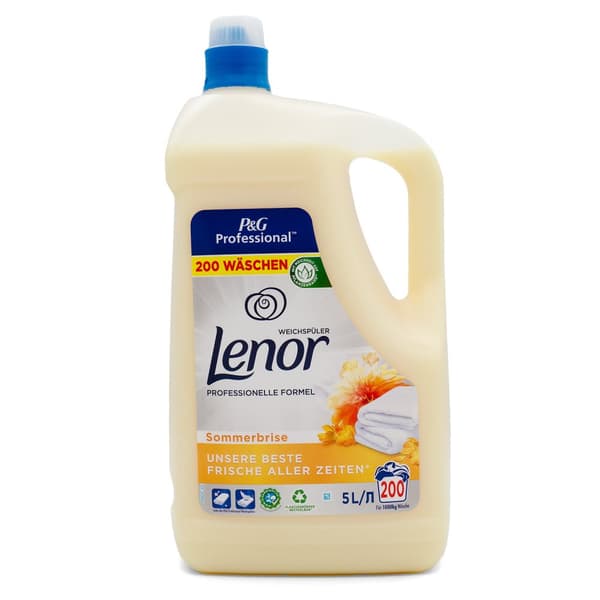 Lenor skyllemiddel 5l gul sommer 200 vaske