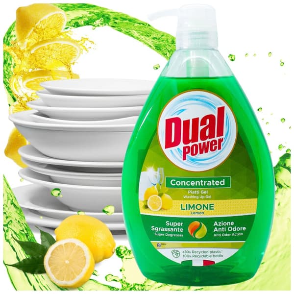 Dual Power opvaskemiddel 1 l Citron
