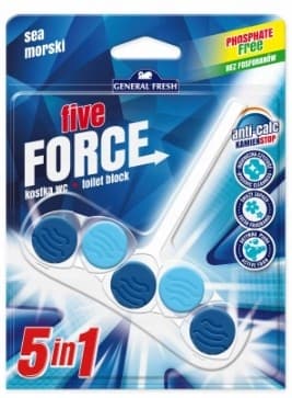GENERAL FRESH Force Five toalettkubhänge havsdoft 50 g