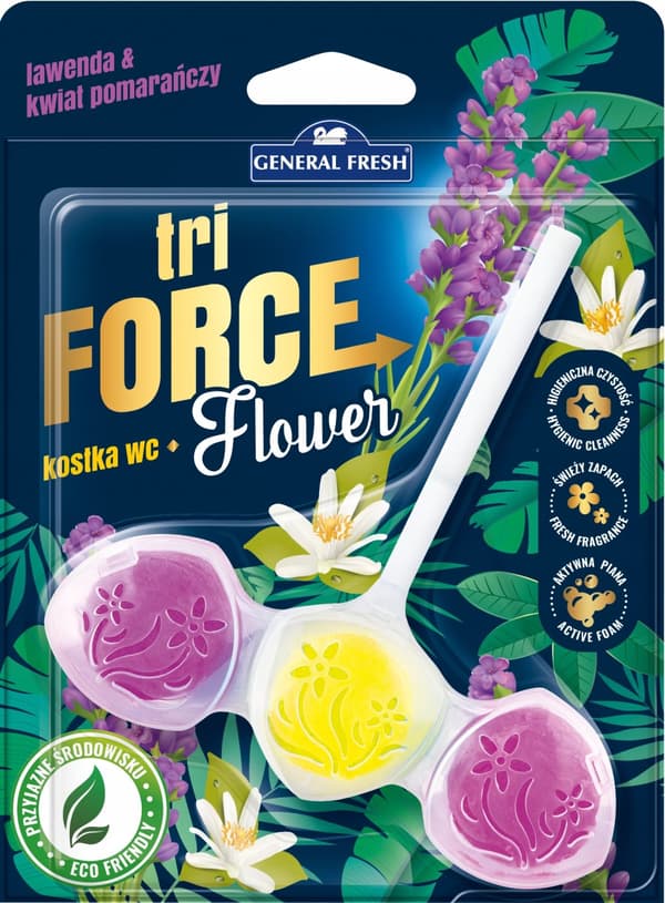 GENERAL FRESH TRI-FORCE FLOWER toalettblock, granat, 45 g