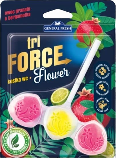 GENERAL FRESH TRI-FORCE FLOWER toalettblock, granat, 45 g
