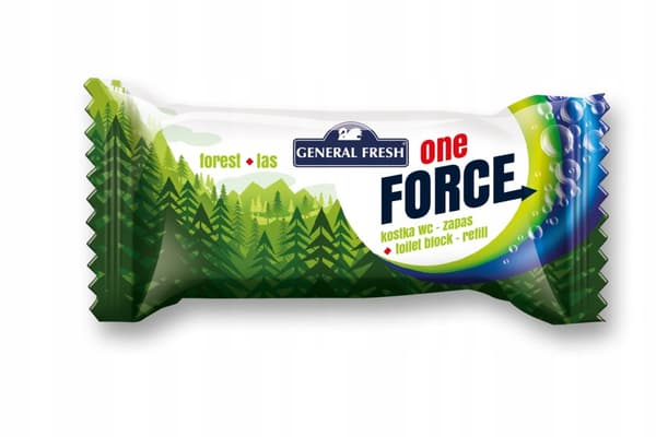 GENERAL FRESH FORCE ONE CUBE Refill för toalett, skogsdoft, 40 g