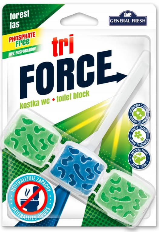 General Fresh TRI FORCE toalettbit skog 45 g