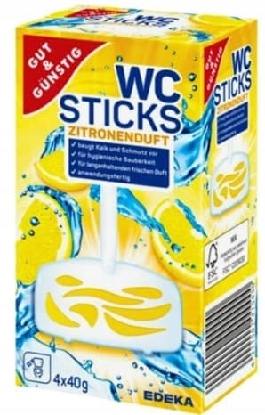 Gut&Gunstig toalettblockshänge Citron 4x40 g