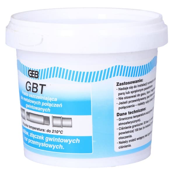 GBT tätningspasta - för vatten- och ånginstallationer, 500 g