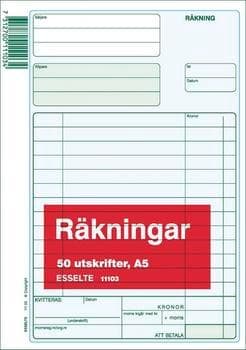 Blankett Räkningar A5 (111 03) 50 blad 1/fp