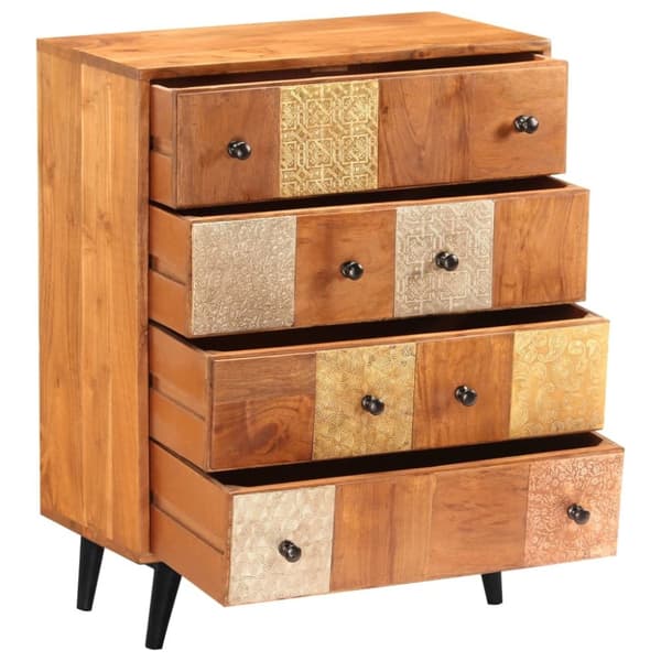 vidaXL Kommode 60x30x75 cm heltre akasie