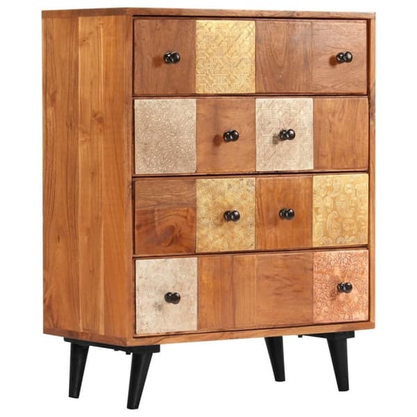 vidaXL Kommode 60x30x75 cm heltre akasie