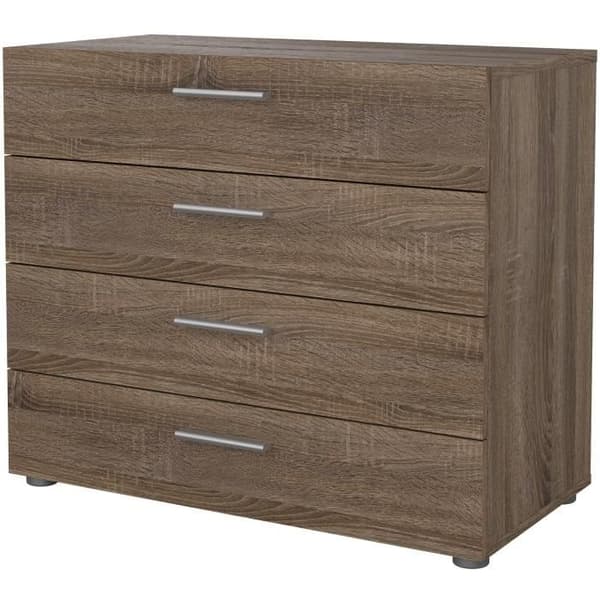 TYHJA Kista med 4 lådor - Chene Truffe - L 70 x D 40 x H 75 cm