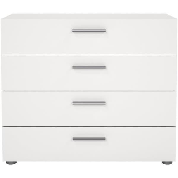 TYHJA 4-lådan bröst - Vit - L 70 x D 40 x H 75 cm