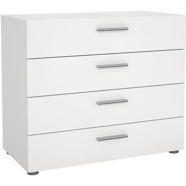 TYHJA 4-lådan bröst - Vit - L 70 x D 40 x H 75 cm