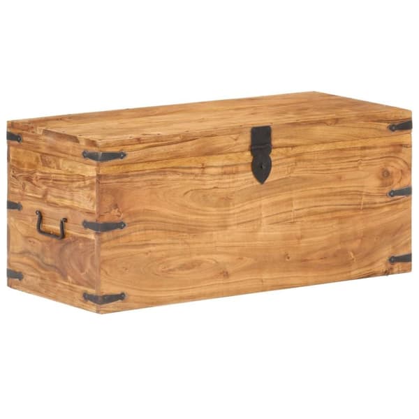 vidaXL opbevaringskiste 90x40x40 cm massivt akacietræ