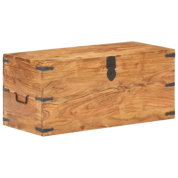 vidaXL opbevaringskiste 90x40x40 cm massivt akacietræ