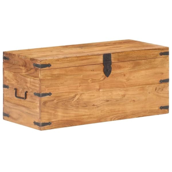 vidaXL opbevaringskiste 90x40x40 cm massivt akacietræ