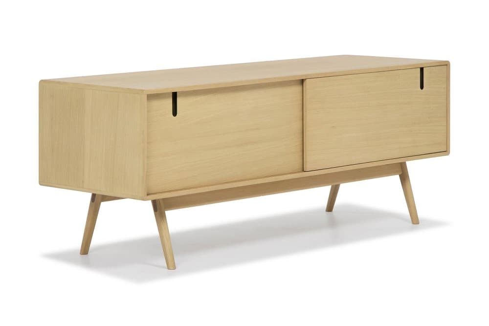 HULSIG TV-bänk 160x50 cm Massiv Ek Brun