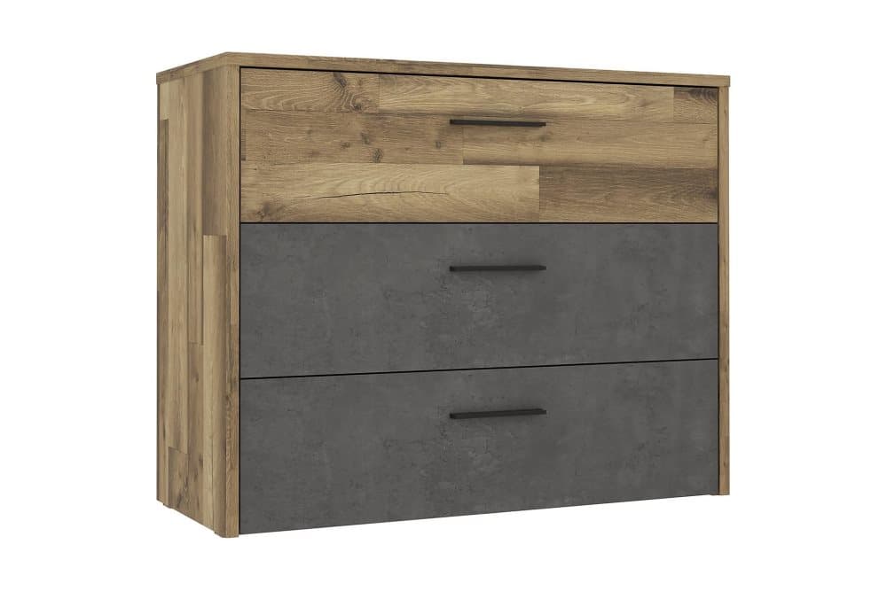 FEOLAIG Byrå 100 cm Grå/Brun