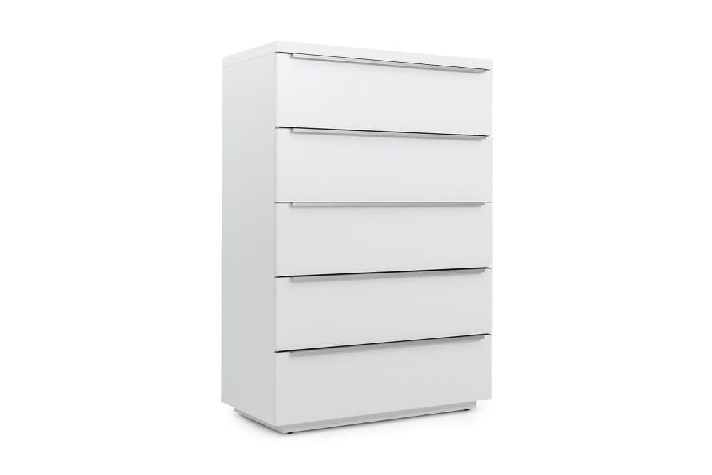 FILL Byrå 5 lådor 80x45 cm Vit