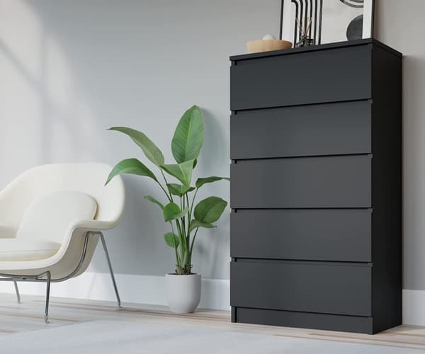 Lipasto 5 laatikkoa 70 cm, täydellinen olohuoneeseen, toimistoon, makuuhuoneeseen, eri väreille