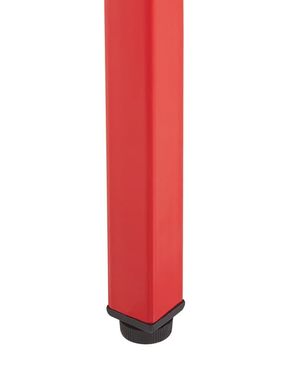 Lipasto punainen 80 x 102 x 40 cm teräs 4 laatikkoa jalkatapit industriaalinen moderni