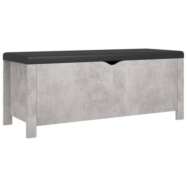 vidaXL Säilytyslaatikko betoninharmaa 105x40x45 cm tekninen puu