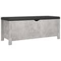 Pikkukuva 1 / 9: vidaXL Säilytyslaatikko betoninharmaa 105x40x45 cm tekninen puu