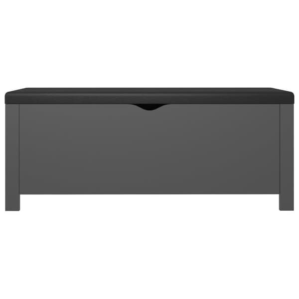 vidaXL Säilytyslaatikko harmaa 105x40x45 cm tekninen puu