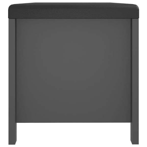 vidaXL Säilytyslaatikko harmaa 105x40x45 cm tekninen puu