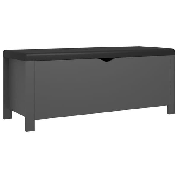 vidaXL Säilytyslaatikko harmaa 105x40x45 cm tekninen puu