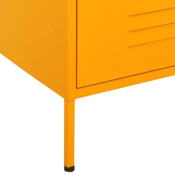 vidaXL kommode 80x35x101,5 cm Sennepsgul