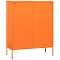 Miniatyrbilde 4 av 11: vidaXL Kommode oransje 80x35x101,5 cm stål