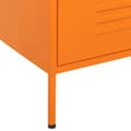 Miniatyrbilde 5 av 11: vidaXL Kommode oransje 80x35x101,5 cm stål