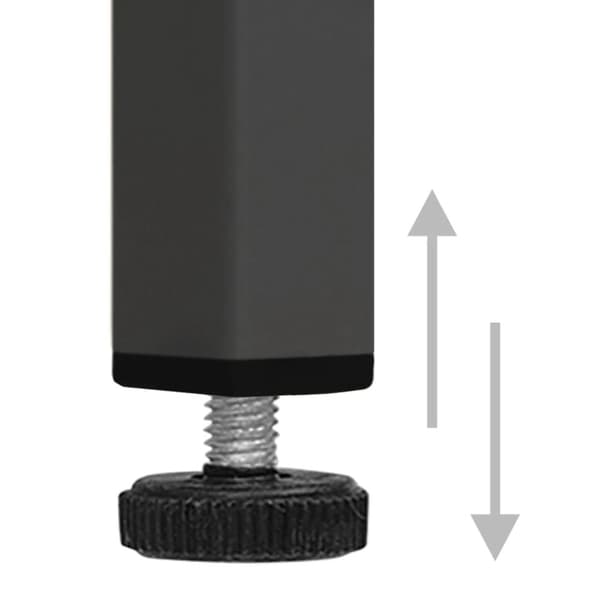 vidaXL Kommode antrasitt 80x35x101,5 cm stål