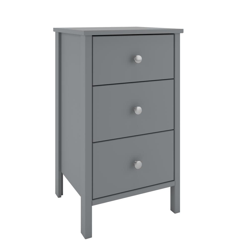 Trone byrå med 3 lådor i mörkt grå.