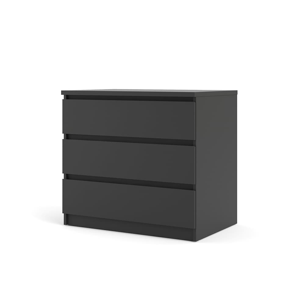 Nada byrå 3 lådor svart matt.