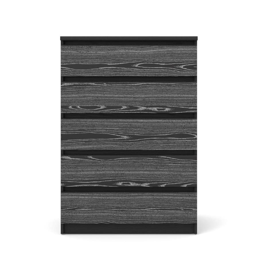 Nada byrå 5 lådor svart ask.