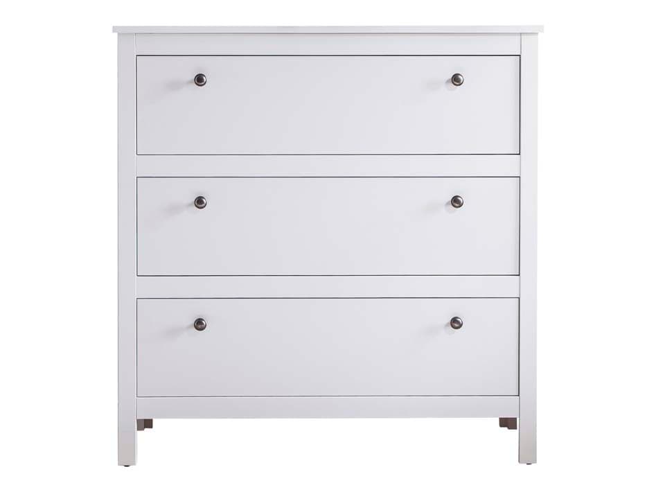 Orla byrå 3 lådor, vit.