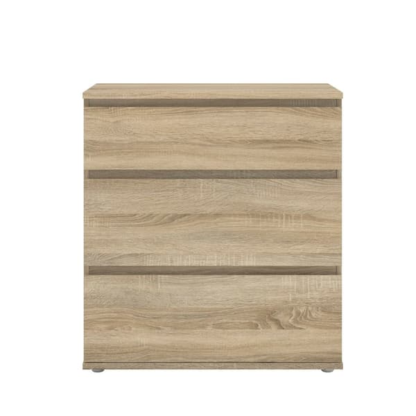 Nora byrå 3 lådor ek struktur look.